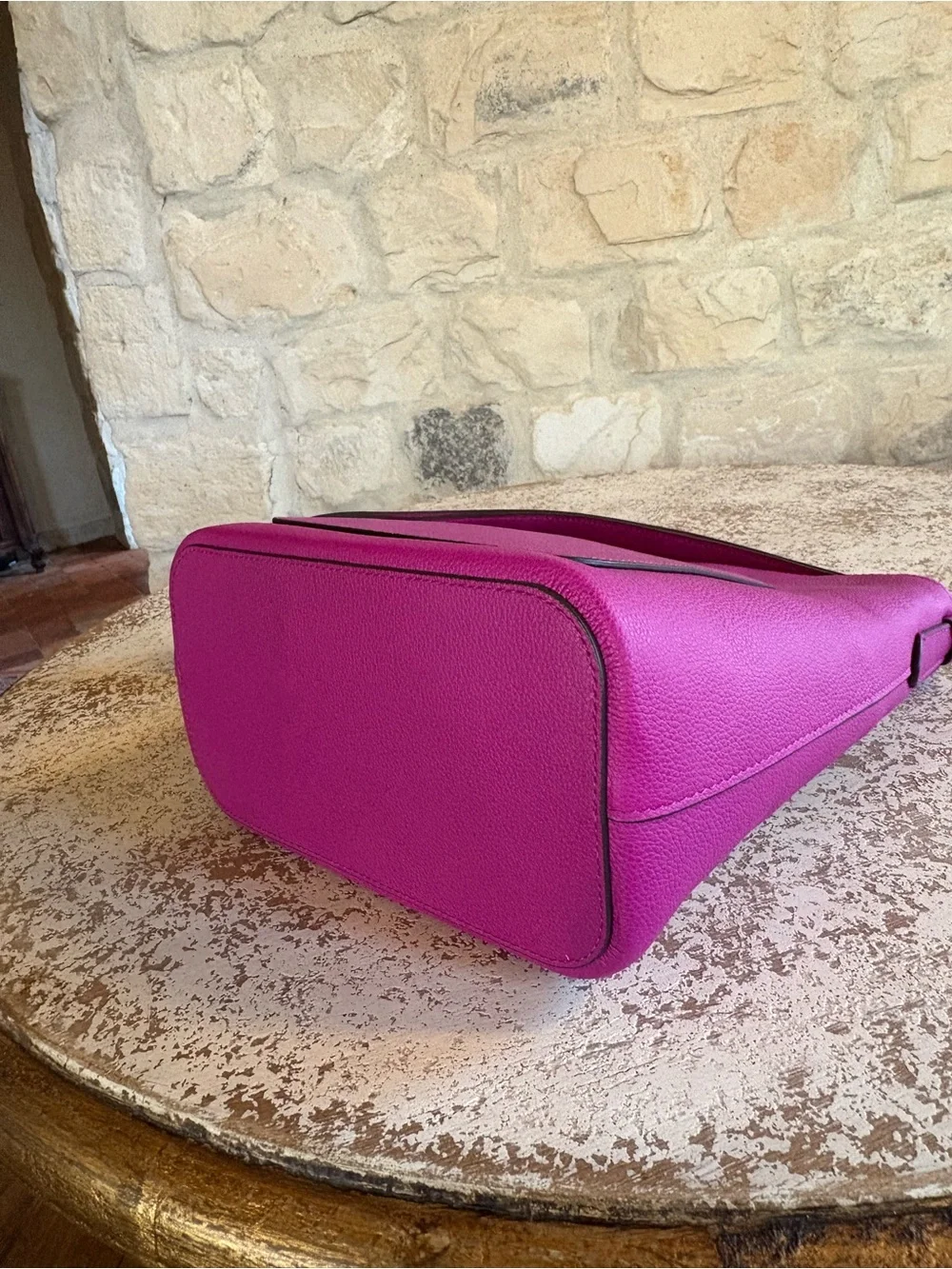 kate spade Fuchsia Pebbled Leather Crossbody Bag
